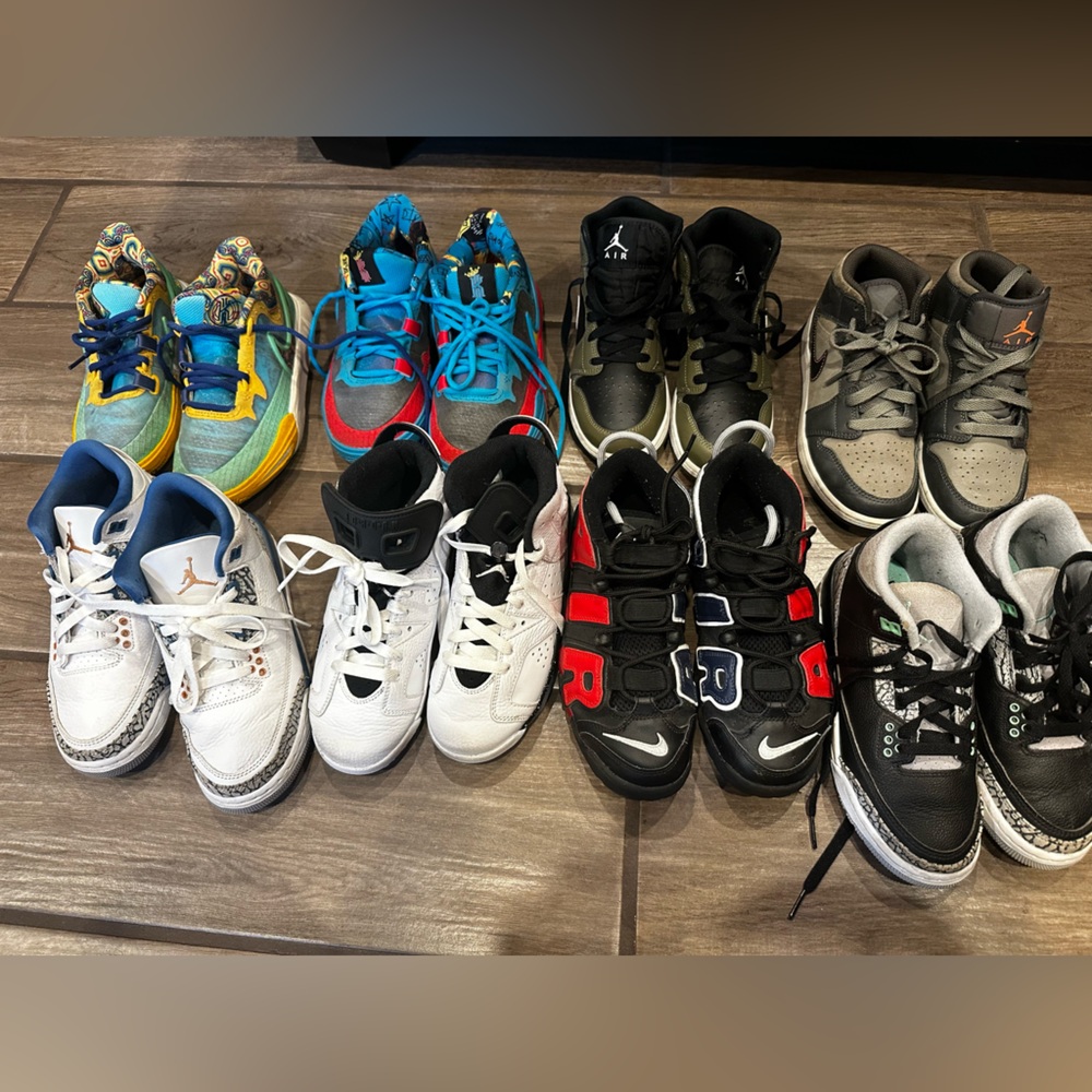 Nike Kids' Black, Red, and White Sneakers